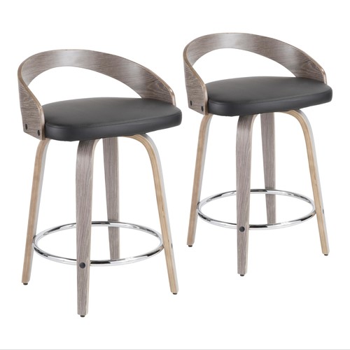 Grotto 24" Fixed-height Counter Stool - Set Of 2